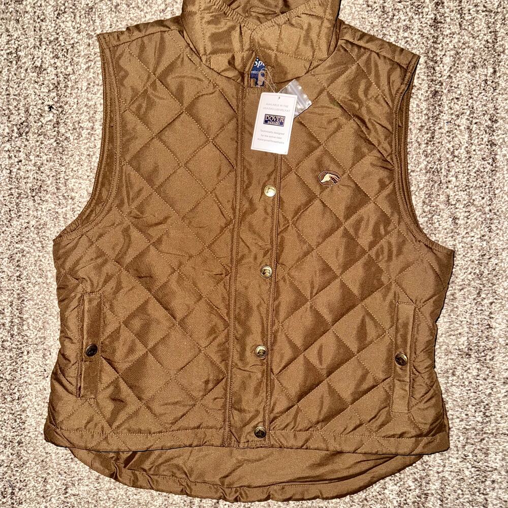 Dover Saddlery Brown Quilted Vest - Picture 6 of 11